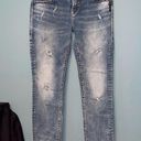 Silver Jeans  Boyfriend Intentionally Distressed and Faded Jeans Size 28 Photo 0