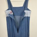 Denim Vintage Dress Midi Size Medium Country Wear Brand Cottagecore Western Blue Photo 6