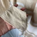 Cyrus  Striped Lightweight Long Sleeve Open Cardigan Sweater Beige White Medium Photo 4