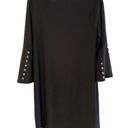 Est. 1946  Dress Midi Dress Long Bell Sleeves & Rivet Embellishments Small NWT! Photo 4