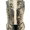 Krass&co Women’s Montana  Brown/black Faux Fur Button Vest Photo 0