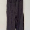 ZARA Pleated High Waist Belted Trouser Pants Anthracite Grey Photo 5