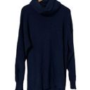 Tularosa REVOLVE  Lenox Navy Turtleneck Cable Knit Long Sleeve Sweater Dress Photo 0