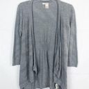 DKNY  JEANS Long Sleeve Open Front Gray Cardigan Size Medium Photo 0