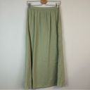 J.Crew  | Sage Green Gauze Cotton Elastic Waist Side Slit Maxi Skirt XS NWT Photo 6