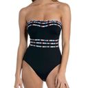 La Blanca New.  black bandeau swimsuit. Size 8. Retails $149 Photo 3