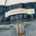 Levi's  Wedgie Short High Rise Medium Wash Distressed Cut Off Denim Shorts Sz 30 Photo 5