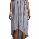 a.n.a NWT Womens .n.a. Erin Vertical Stripe Midi V Neck Dress - Sz XS Photo 1