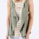 Olive & Oak  x Evereve Vest Size Small Army Green Military Olive Casual Zipper Photo 0