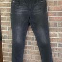 CAbi CAni black lightly distressed high straight jeans size 16 Photo 0