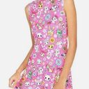 Tokidoki  Dolls Kill Mock Neck Sleeveless Pink Skater Dress Mini Medium Photo 0