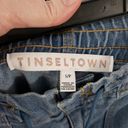 Tinseltown  Jogger Juniors' Small Light Blue Wash Denim Pockets Elastic Cuff Photo 2