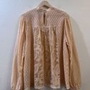 Torrid Mixed Lace High Neck Romantic Top Beige Size 1X Photo 8