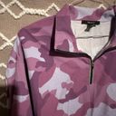 Forever 21 Purple Camo Crop Athletic Half Zip Pullover Jacket Photo 2