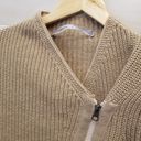 Athleta {M}  Stowe Moto Zip Merino Wool Cardigan Photo 5