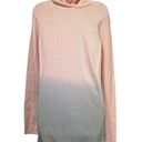 infinity  Sports Women Pink ombré thermal Yoga Loungewear Hooded Tunic Photo 3