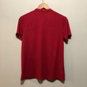 Z Supply  Short Sleeve Criss-Cross Tie Neck Blouse Maroon Size Medium Photo 4