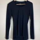 Athleta  Women Pullover Crewneck Long Sleeve T-shirt Black Athletic Size XS Photo 0