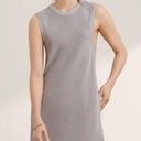 Aritzia Wilfred Palmier Sweater Sleeveless Crew Neck Sweater Tunic Light Gray Photo 0