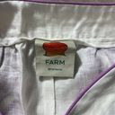 Farm Rio NWOT  Linen Womens Maxi Purple Floral Skirt Size XS Pocket Side Zipper Photo 8