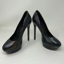 Brian Atwood  Ferguson Snake Python Leather Platform Stiletto High Heels Shoes 8 Photo 2