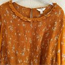 Terra & Sky  Women's Plus Size Long Sleeve Smocked Top 3X NWT Mustard Yellow Photo 12