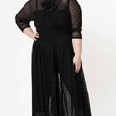 Unique Vintage Plus Size Black Swiss Dot Starlet Duster NWT | 2XL | Photo 0