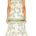 Alexis Delanna Ladder-Stitch Mermaid Dress in Green Embroidery Photo 2