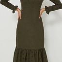 Tuckernuck  Hyacinth House Regina Ruffle Midi Dress in Green - Size XXS Photo 0