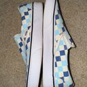 Vans Blue/Off White Checkered Slip-Ons Photo 4