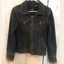 French Cuff Small Zip Up Denim Blue Jean Jacket Photo 0