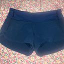 Lululemon Navy Speed Up Shorts 2.5” Photo 0