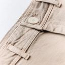 ZARA Marine Straight High Rise Jeans in Sand/Brown Photo 7