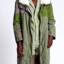 One Teaspoon Green Patchwork Twill Utility Defender Sherpa Fur Lined Coat Small Photo 0