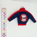 Vintage 90s Atlanta Braves MLB Baseball Jacket Keyring Key Chain Blue Red Photo 5