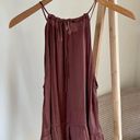 Mango Halterneck Ruffle Hem Tank Top in Brown - XS Photo 4