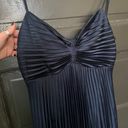 Lulus Navy Blue Pleated Maxi Dress Photo 1