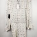 Retrofete Lennon Embellished Silk Chiffon Dress in White Size Small NWT Photo 5