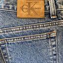 Calvin Klein VTG  Mom Jeans 100% Wide Leg 5-Pocket Stone Wash Denim Blue 16 29" Photo 1