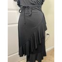 Banana Republic  Black Wrap Dress Size XS (SDR37) Photo 2