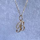 Tehrani Jewelry B Initial Pendant 14k Solid Gold Photo 0