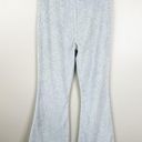 Aerie NEW  Pants Womens M Gray Groove On Ribbed Soft Velour Flare Casual Pant Photo 3