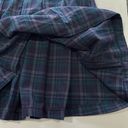 American Eagle New  Plaid Pleated Skirt Navy Blue Size 14 Photo 8