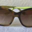 Coach : Brown Tortoise Cortney (L023) Brown/Lime Green Sunglasses-marks on lenses Photo 14