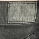 American Eagle  Womens Sz 00 Super High Rise Jegging Black Distressed Exposed Fly Photo 5