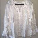 Caslon  Yoke Blouse, White, Medium Photo 0