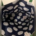 Kate Spade Clinique x  Tote Bag NWT Lined Navy White Stripe Nautical Summer Photo 2