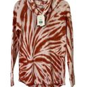 Wonderly NWT  Studio Long Sleeve Cowl Neck Bleach Dyed Pullover Top Women's M Photo 0