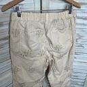 Pilcro  ANTHROPOLOGIE Women's M Rustic Pull On Pants Floral Embroidered Cotton Photo 9