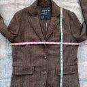 American Eagle  Outfitters Brown Herringbone 2 Button Wool Blend Blazer Medium Photo 5